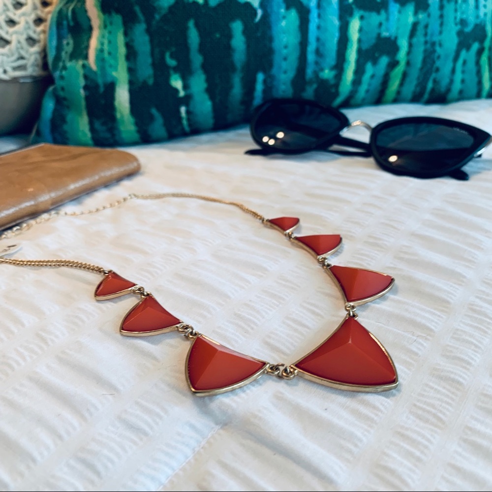 Pink Geometric Necklace - Picture 2 of 4